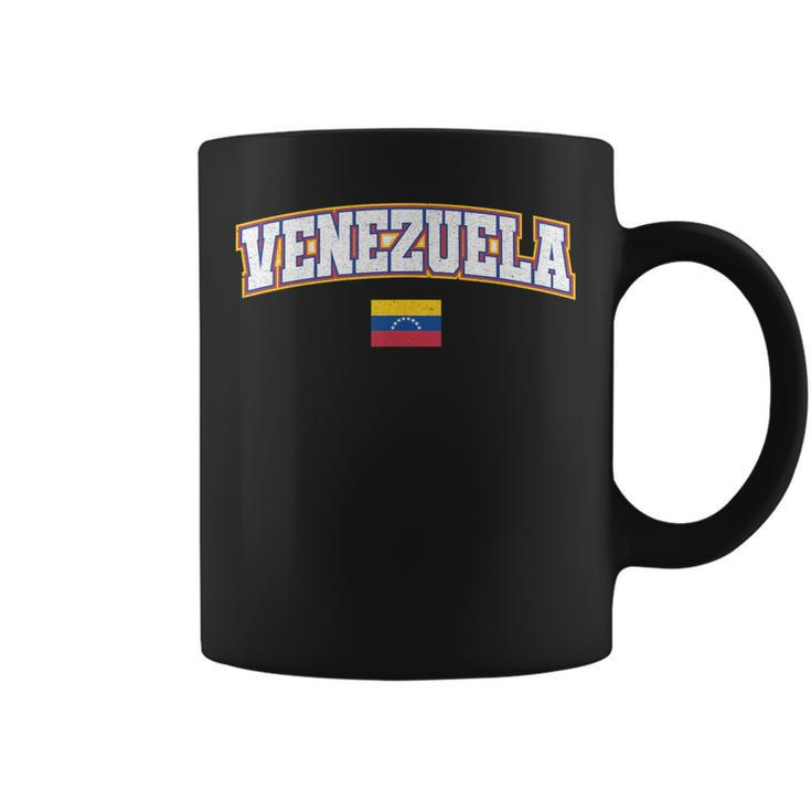 Venezuela Varsity World Flag Weathered Coffee Mug