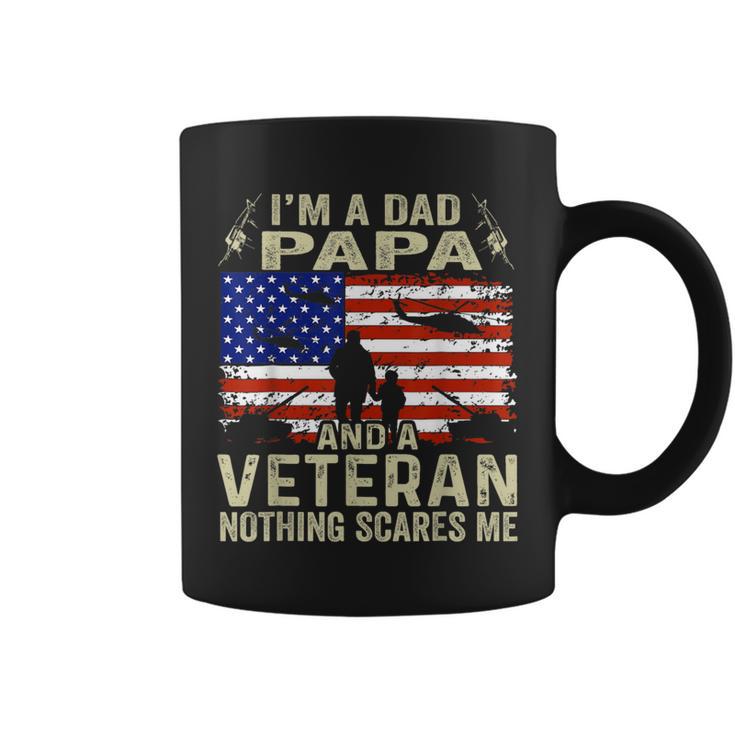 Veteran For Fathers Day I'm A Dad Papa Veteran Coffee Mug