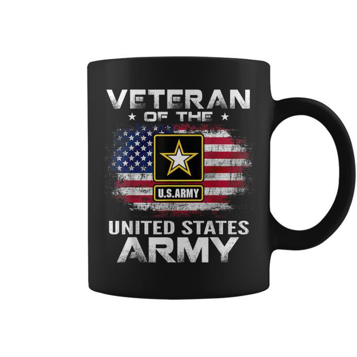 Veteran Of The United States Army With American Flag Coffee Mug