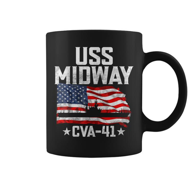 Veterans Day Uss Midway Cva-41 Armed Forces Soldiers Army Coffee Mug