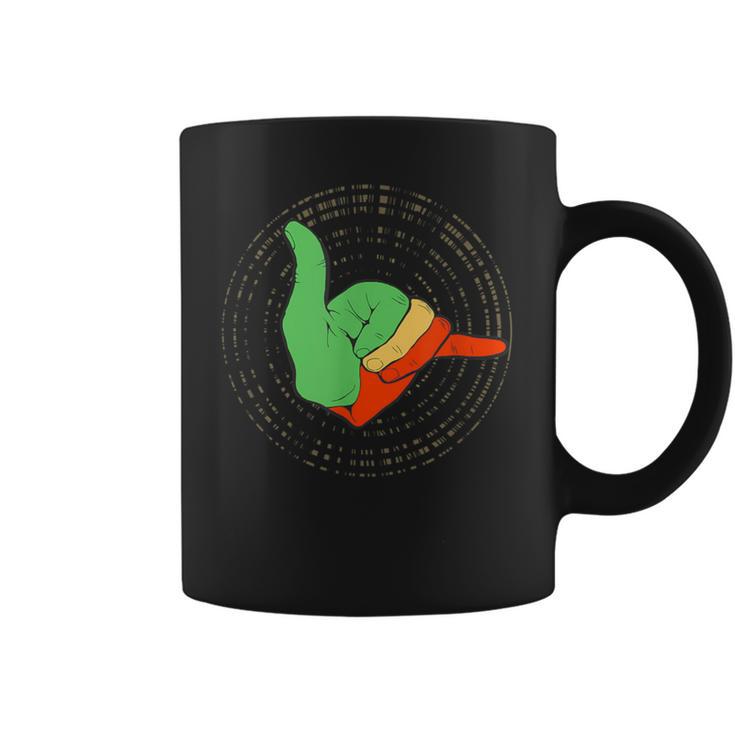 Vibrations Rasta Reggae Shaka Hawaiian Coffee Mug