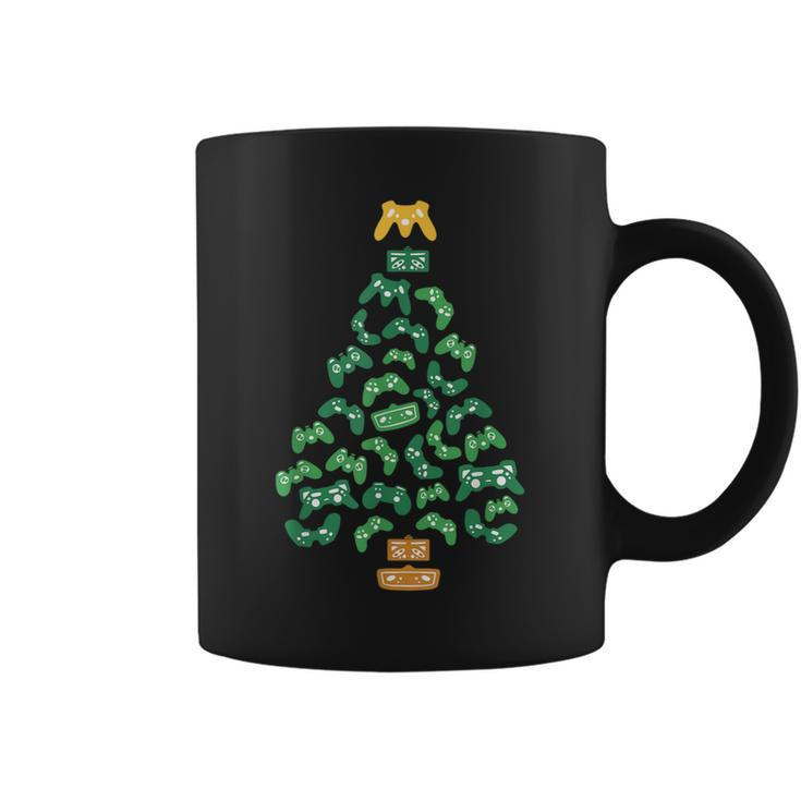 Video-Game Controller Christmas Tree Pajama Cool Xmas Gaming Coffee Mug