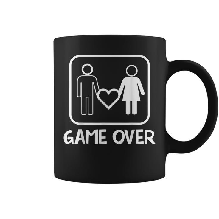 Video Gamer Game Over Bachelor Wedding Groom Coffee Mug