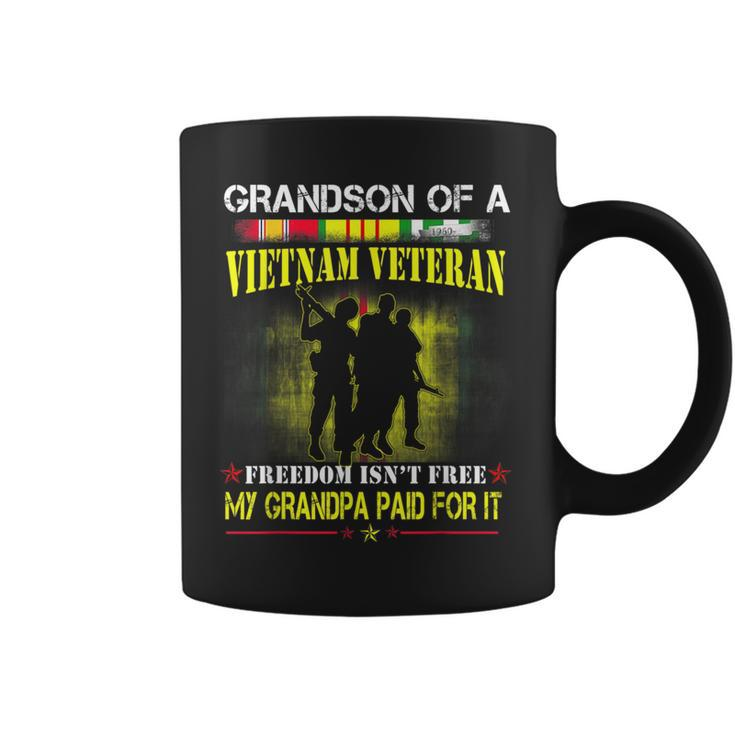 Vietnam Veteran Grandson My Grandpa Paid For It Coffee Mug