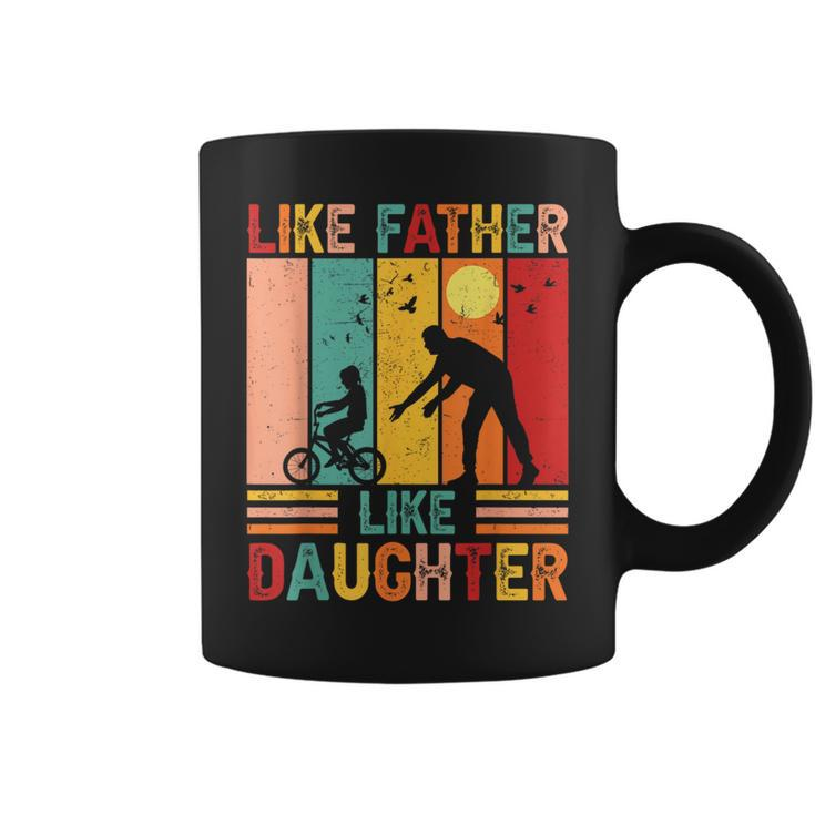 Vingate Retro Like Father Like Daughter Dad Fathers Day Coffee Mug