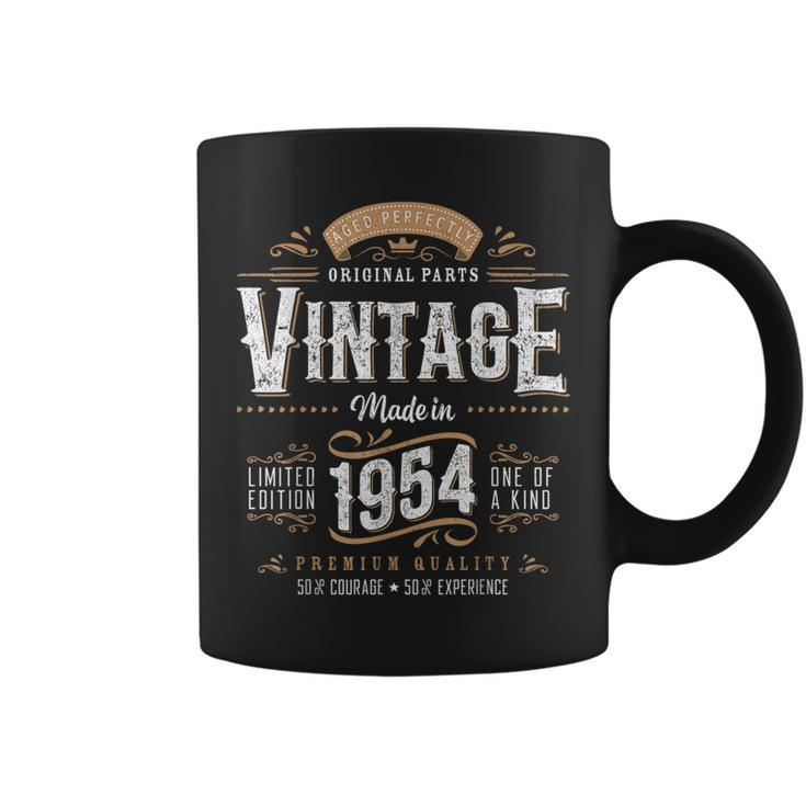Vintage 1954 70Th Birthday Decoration 70 Year Old Men Coffee Mug