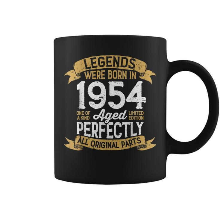 Vintage 1954 Birthday Legends Were Born In 1954 Coffee Mug
