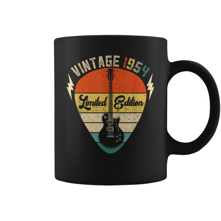 Vintage 1954 Born In 1954 70Th Birthday Retro Guitar Lover Coffee Mug