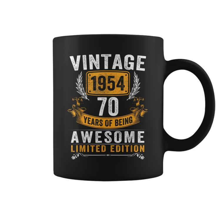 Vintage 1954 Made In 1954 70 Years Old 70Th Birthday Coffee Mug