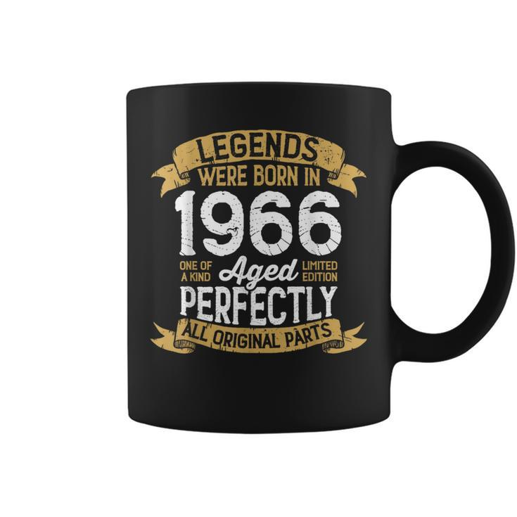 Vintage 1966 Birthday Legends Were Born In 1966 Coffee Mug