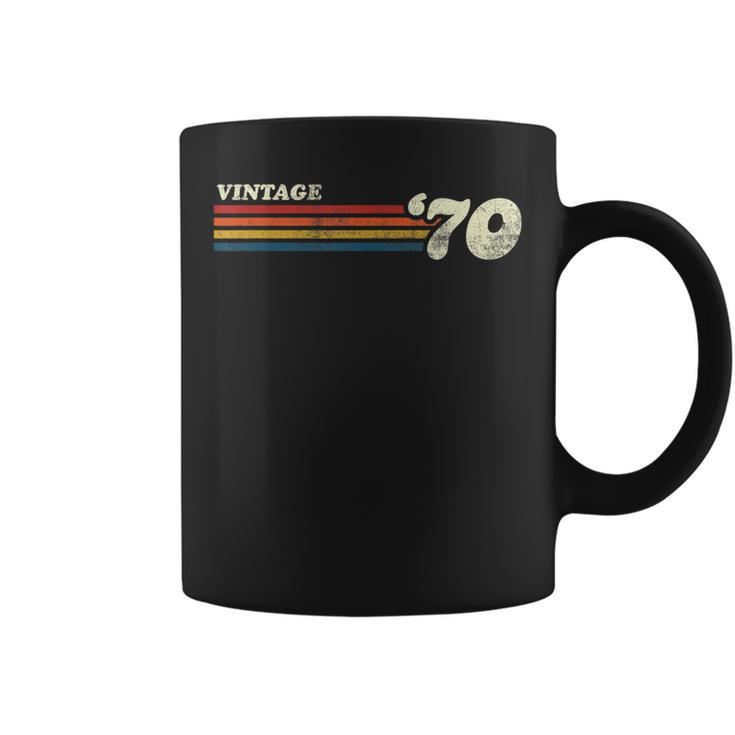 Vintage 1970 Chest Stripe Birthday Coffee Mug