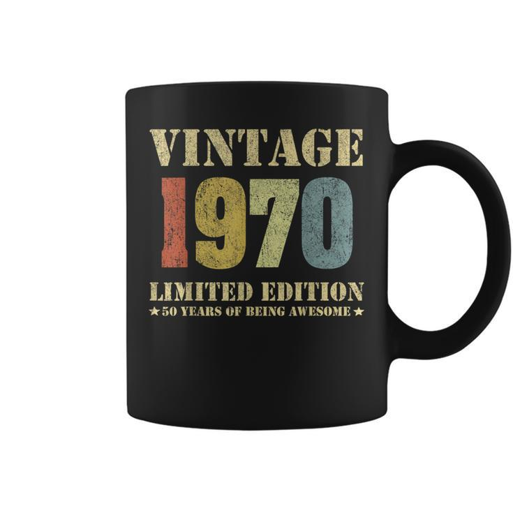 Vintage 1970 Clothes 50 Years Old Retro 50Th Birthday Coffee Mug