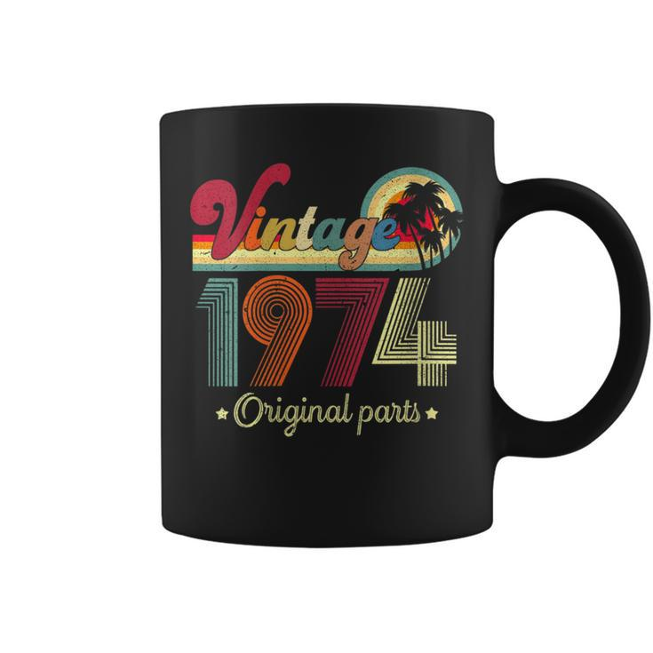 Vintage 1974 Original Parts Cool And 48Th Birthday Coffee Mug