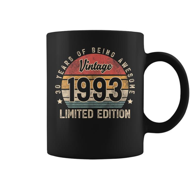 Vintage 1993 30 Year Old For Man Woman 30Th Birthday Coffee Mug
