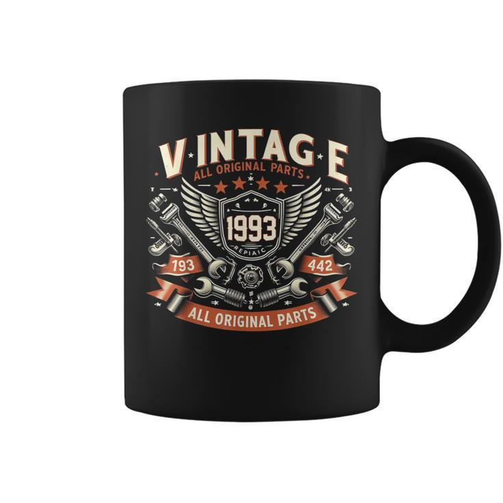 Vintage 1993 Born In 1993 Birthday Mechanic Coffee Mug