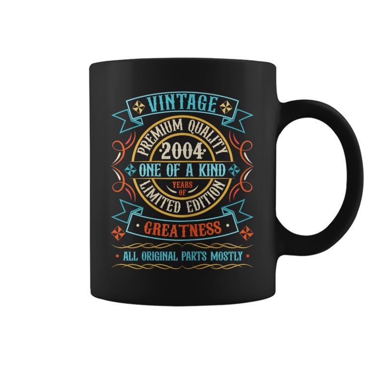 Vintage 2004 T For Retro 2004 Birthday Coffee Mug