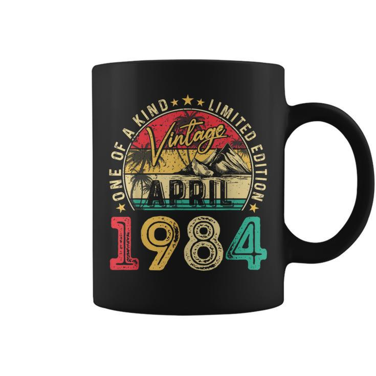 Vintage 40Th Birthday April 1984 40 Year Old Women Coffee Mug