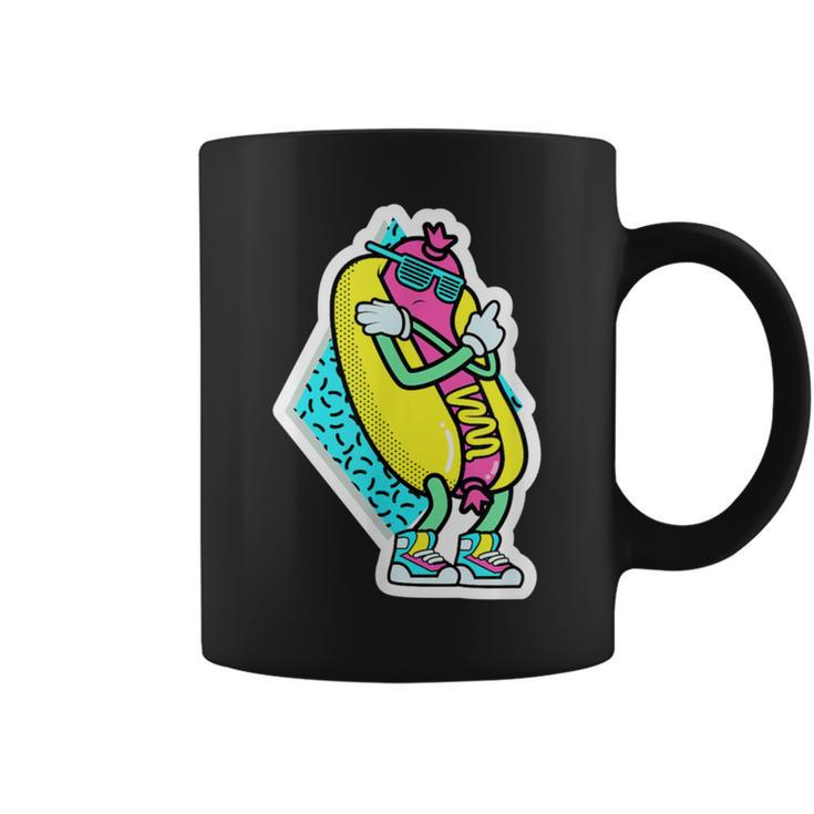 Vintage 80S And 90S Cool Hot Glizzie Dog With Sunglasses Coffee Mug
