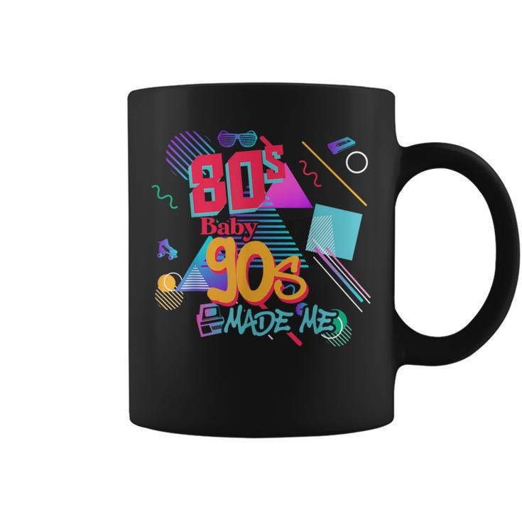 Vintage 80S Baby 90S Made Me Retro Memphis Graphic Throwback Coffee Mug