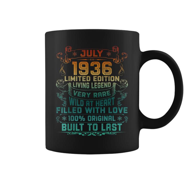 Vintage 86 Years Old July 1936 86Th Birthday Coffee Mug