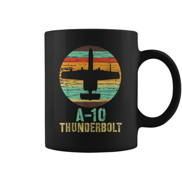 Vintage A-10 Thunderbolt Ii Warthog Military Airplane Coffee Mug
