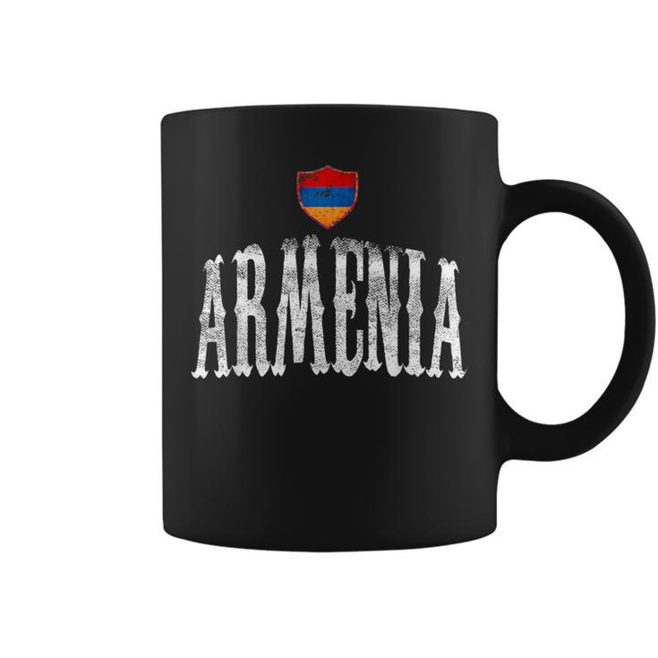 Vintage Armenia Flag Armenian Pride Sport Coffee Mug