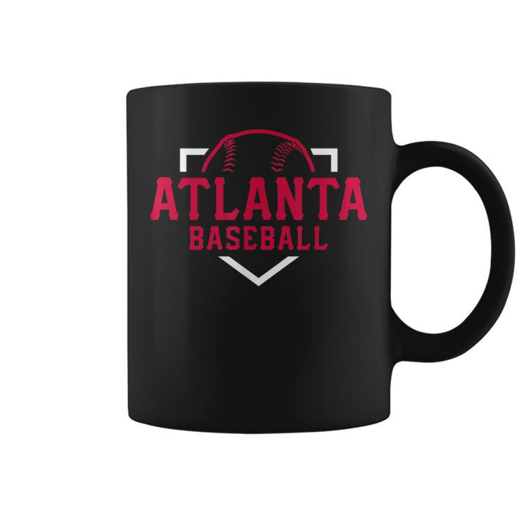 Vintage Atlanta Baseball Atl Home Plate Retro Brave Coffee Mug