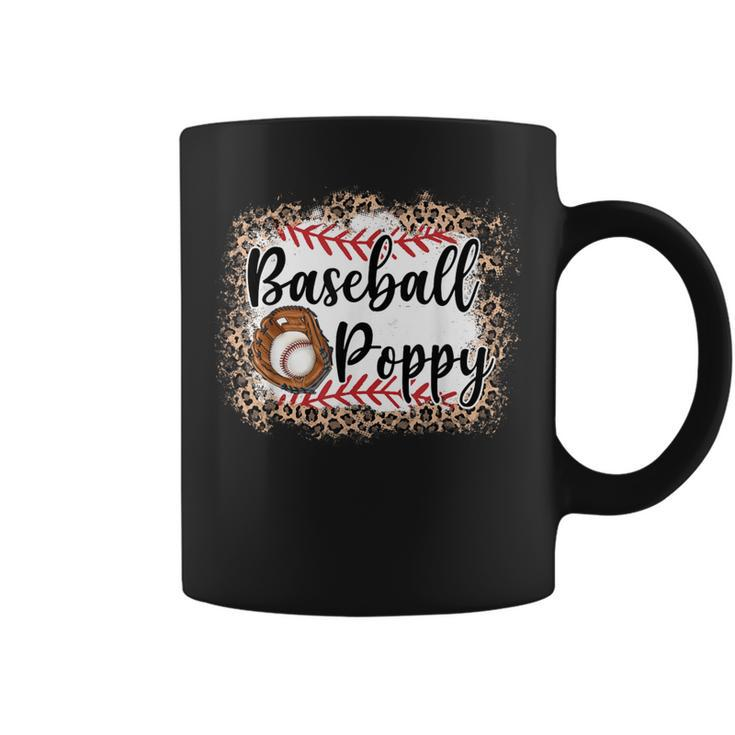 Vintage Baseball Poppy Leopard Baseball Pride Coffee Mug