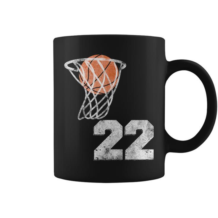 Vintage Basketball Jersey Number 22 Player Number Coffee Mug