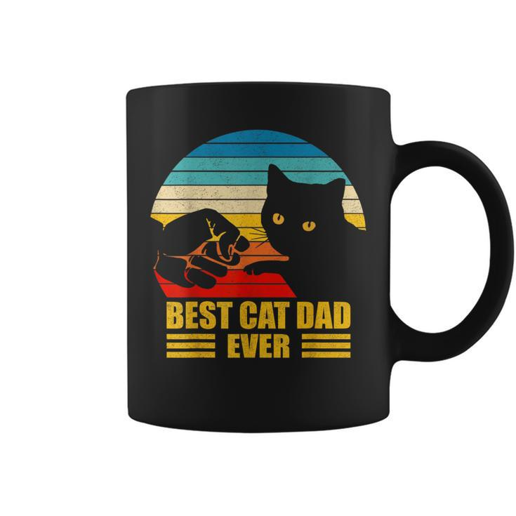 Vintage Best Cat Dad Ever Cat Daddy Father Day Coffee Mug