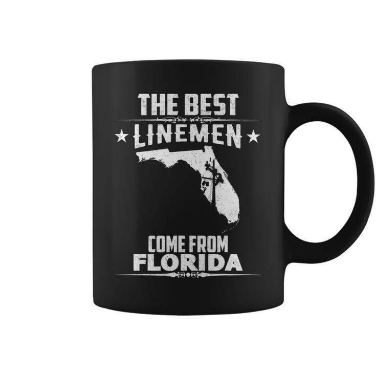 Vintage Best Linemen Come From Florida Lineman Coffee Mug