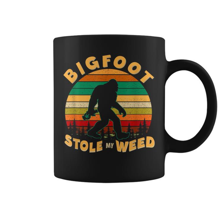 Vintage Bigfoot Stole My Weed 420 Marijuana Men Coffee Mug