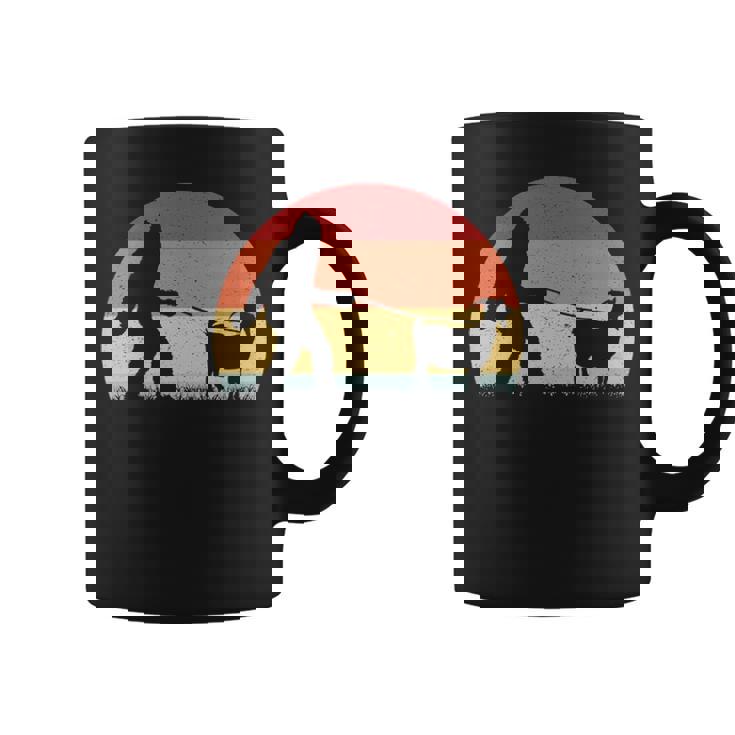 Vintage Bigfoot Walking Goat Sasquatch  Coffee Mug