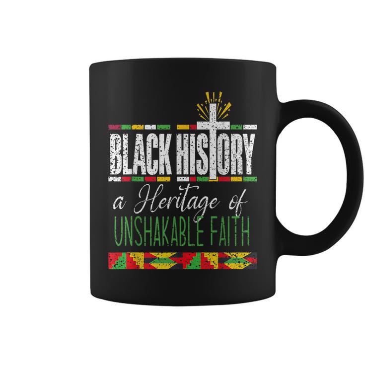 Vintage Black History A Heritage Of Unshakable Faith Bhm Coffee Mug