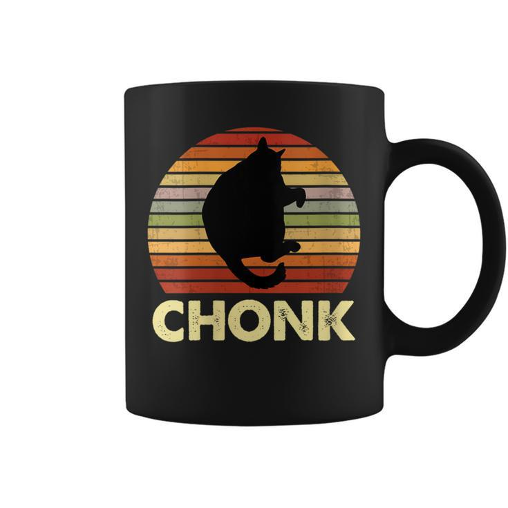 Vintage Cat Chonk For Fluffiest Cat Lover Parent Coffee Mug