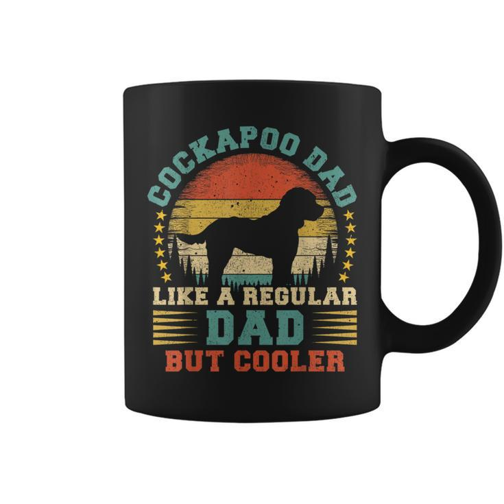 Vintage Cockapoo Dad Like A Regular Dad Cockapoo Fathers Day Coffee Mug