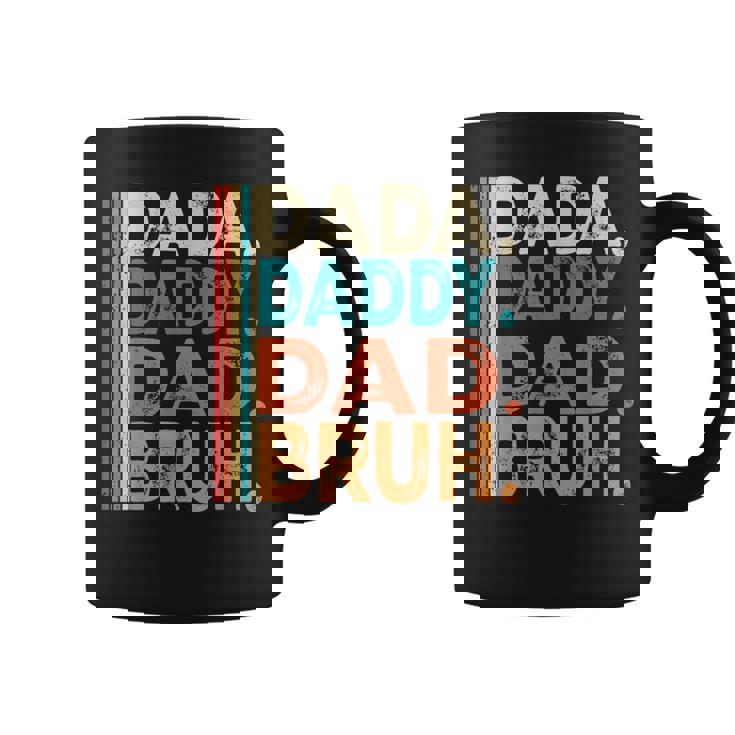 Vintage Dada Daddy Dad Bruh Fathers Day Dad 2024 Coffee Mug