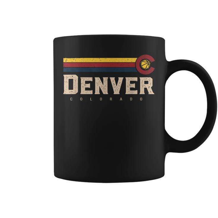 Vintage Denver Basketball Co Retro Bball Denver Coffee Mug