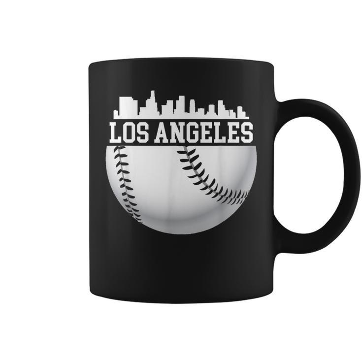 Vintage Downtown Los Angeles Baseball Retro California Coffee Mug