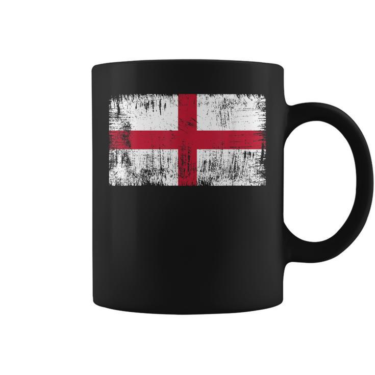 Vintage English Banner Fan England Flag Retro Coffee Mug