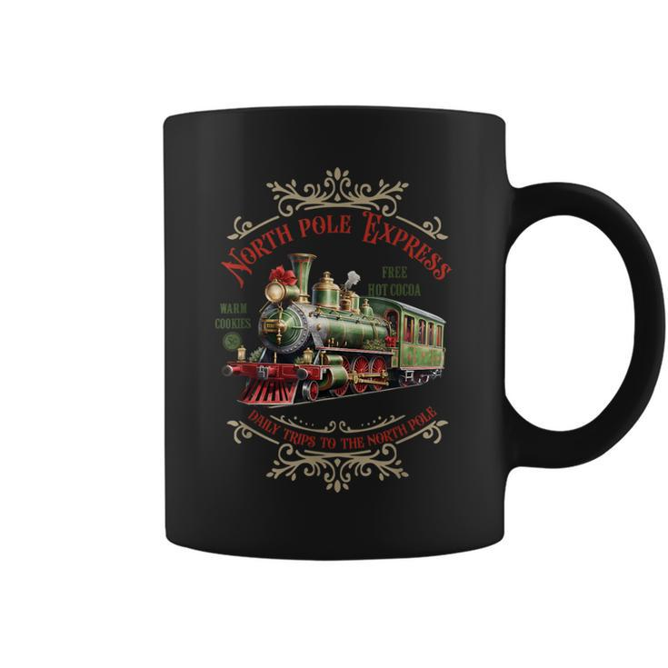Vintage Family Holiday North Pole Polar Express All Abroad Coffee Mug