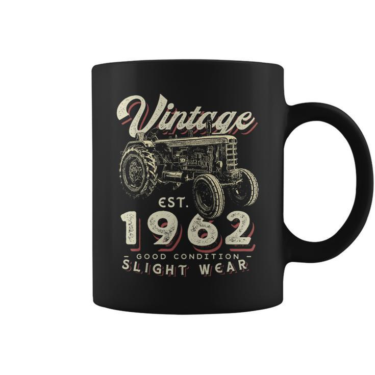 Vintage Farmer Tractor Established 1962 60Th Birthday Party Coffee Mug