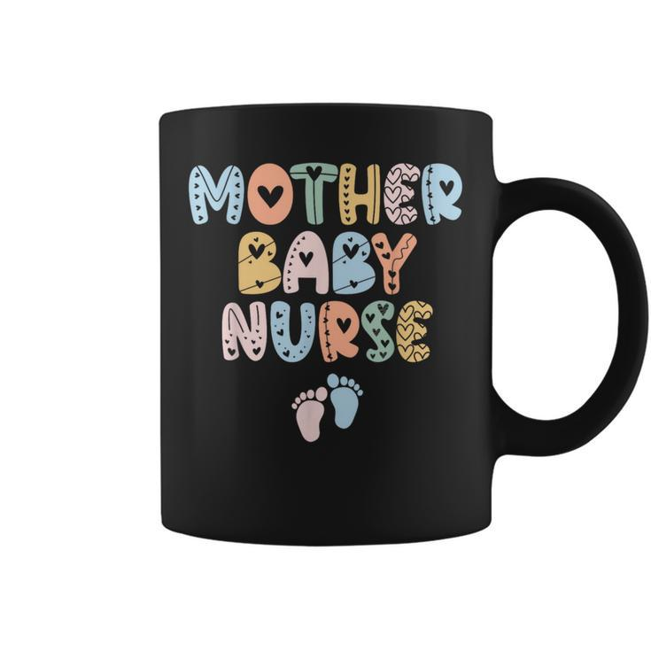 Vintage Groovy Mother Baby Nurse Nurse Week Coffee Mug