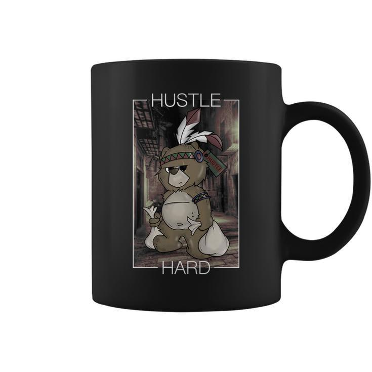 Vintage Hustle Hard Clothing For American Bear Hustler Coffee Mug