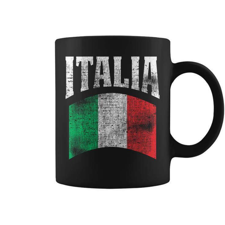 Vintage Italia Flag Italy Flag Proud Italian Pride er Coffee Mug