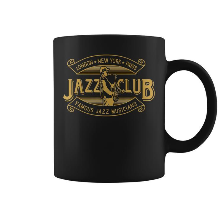 Vintage Jazz Club Theme Coffee Mug