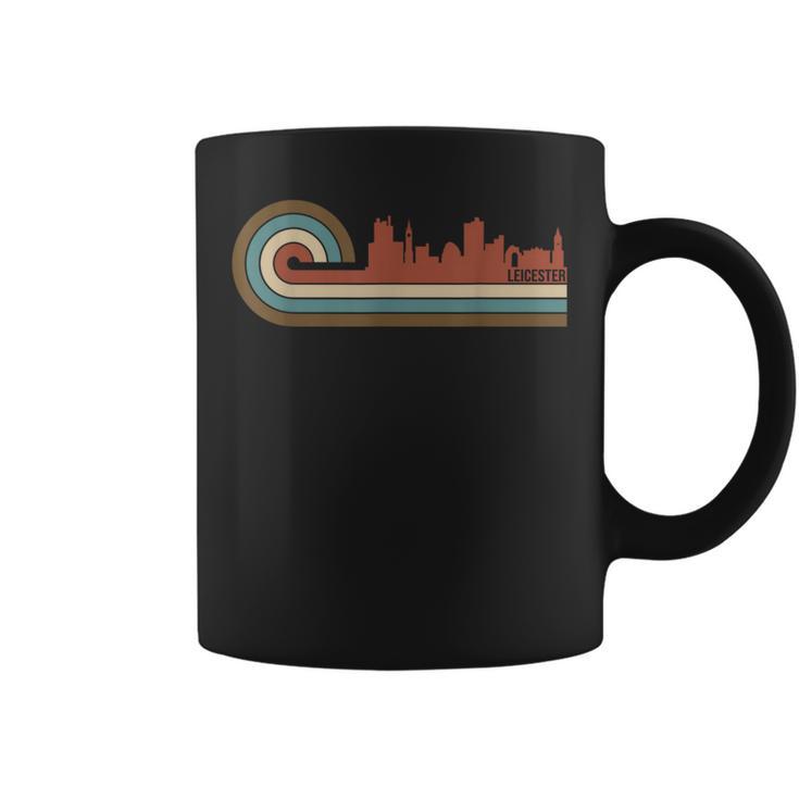 Vintage Leicester Sunset Cityscape Retro Skyline Coffee Mug