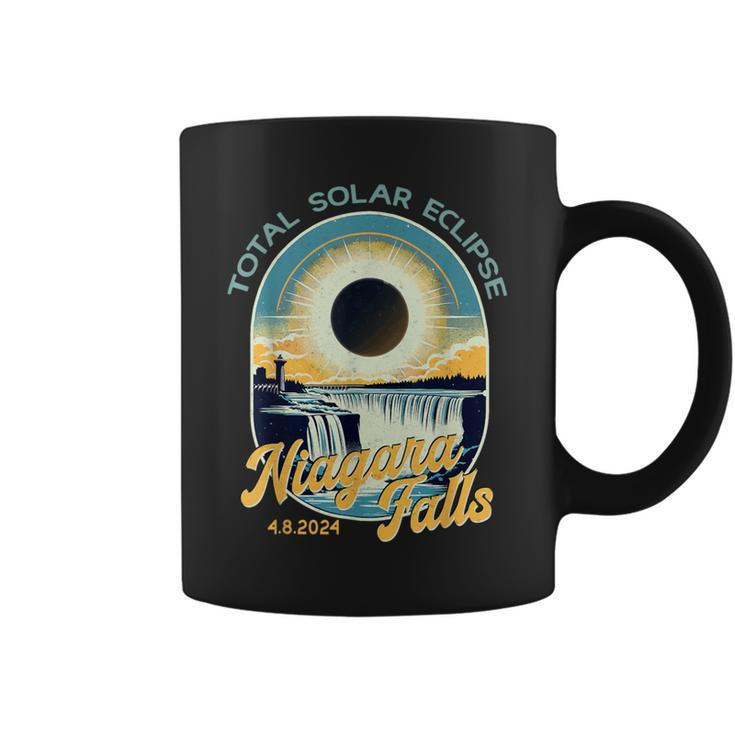 Vintage Look Total Solar Eclipse Niagara Falls Coffee Mug