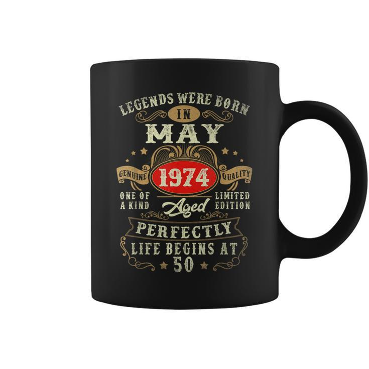 Vintage Made In May 1974 50Th Birthday 50 Year Old Coffee Mug