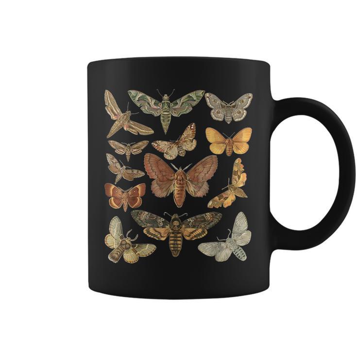 Vintage Moth Cottagecore Aesthetic Goblincore Dark Academia Coffee Mug